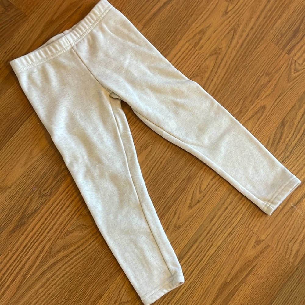 Oshkosh Carter’s glitter fleece lined leggings size 5
